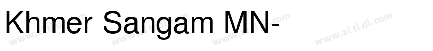Khmer Sangam MN字体转换